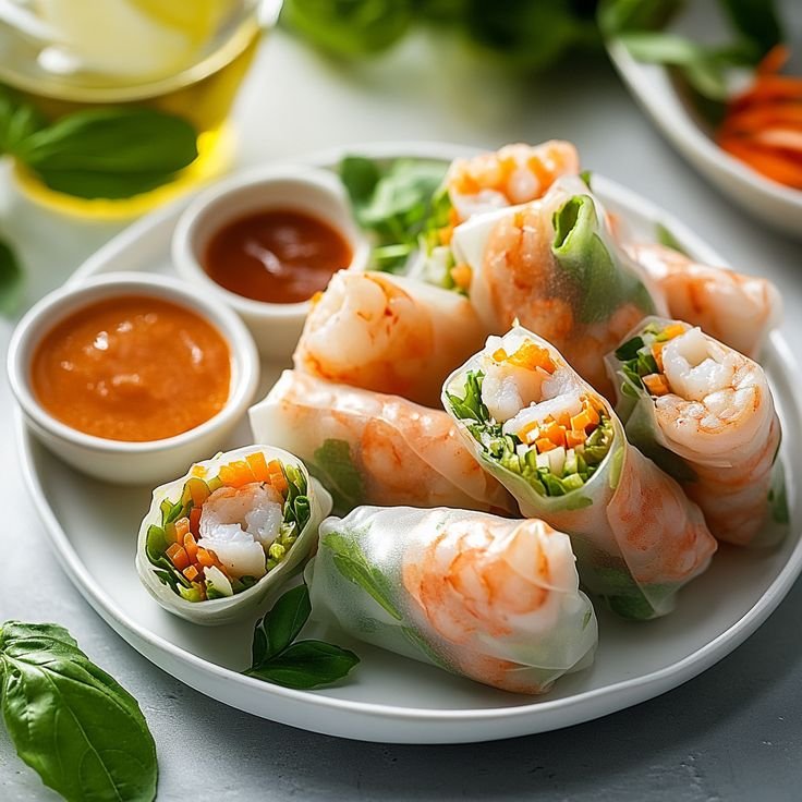 Fresh Shrimp Spring Rolls (2)