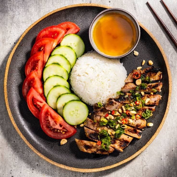 Grilled Pork Rice Plate